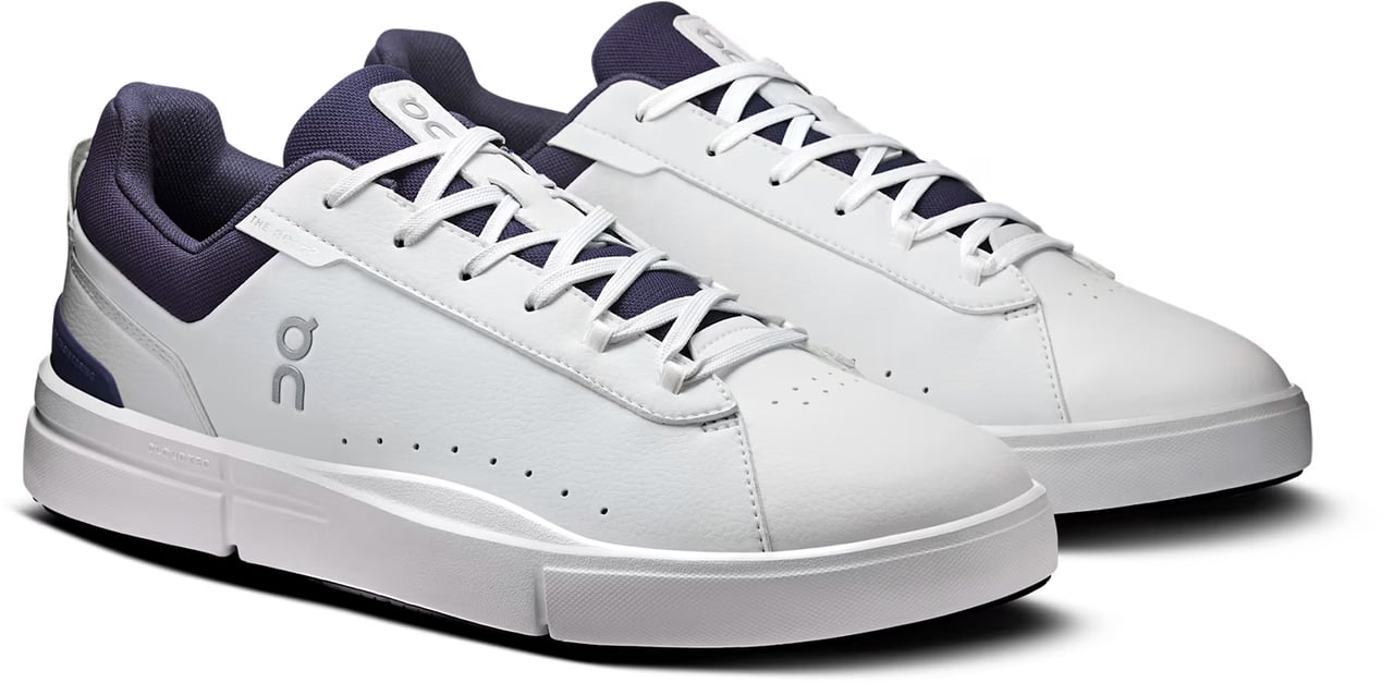 On Running Sneakers White Midnight Blauw