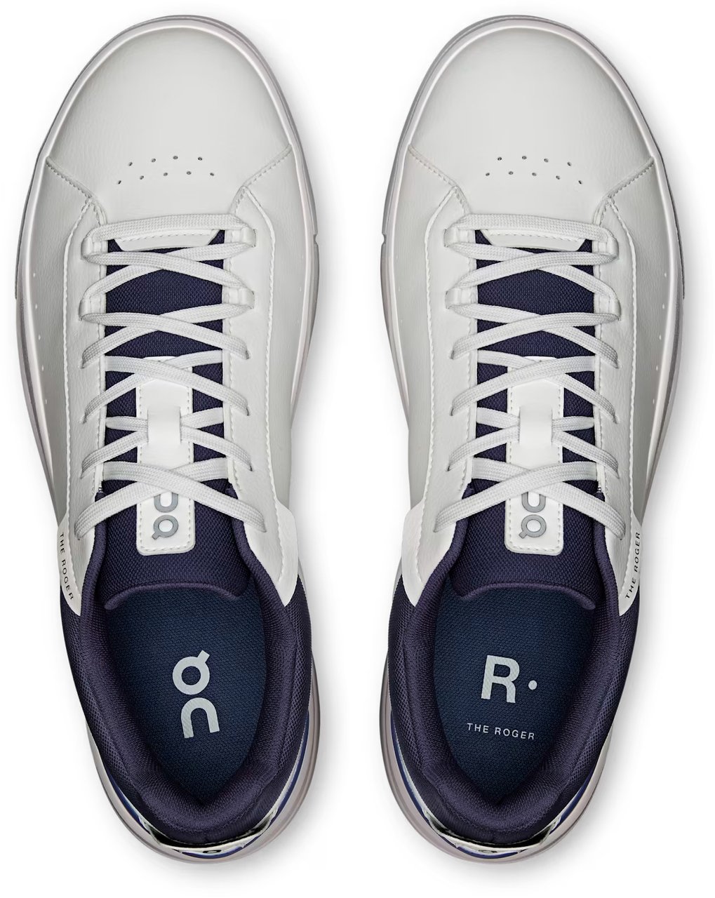 On Running Sneakers White Midnight Blauw