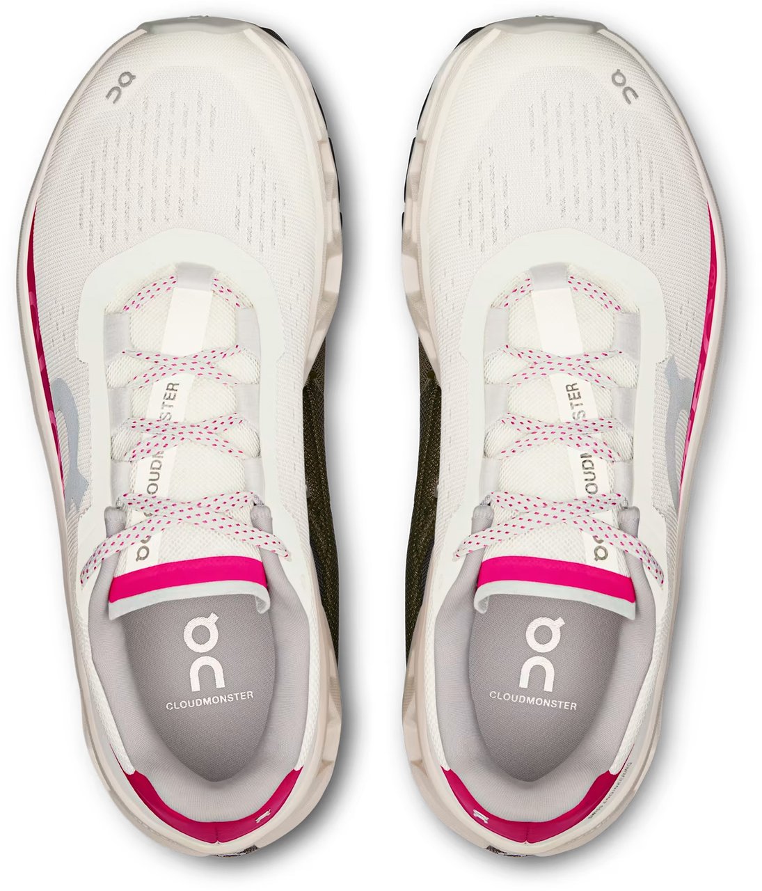 On Running Sneakers Ivory Grenadine Rood