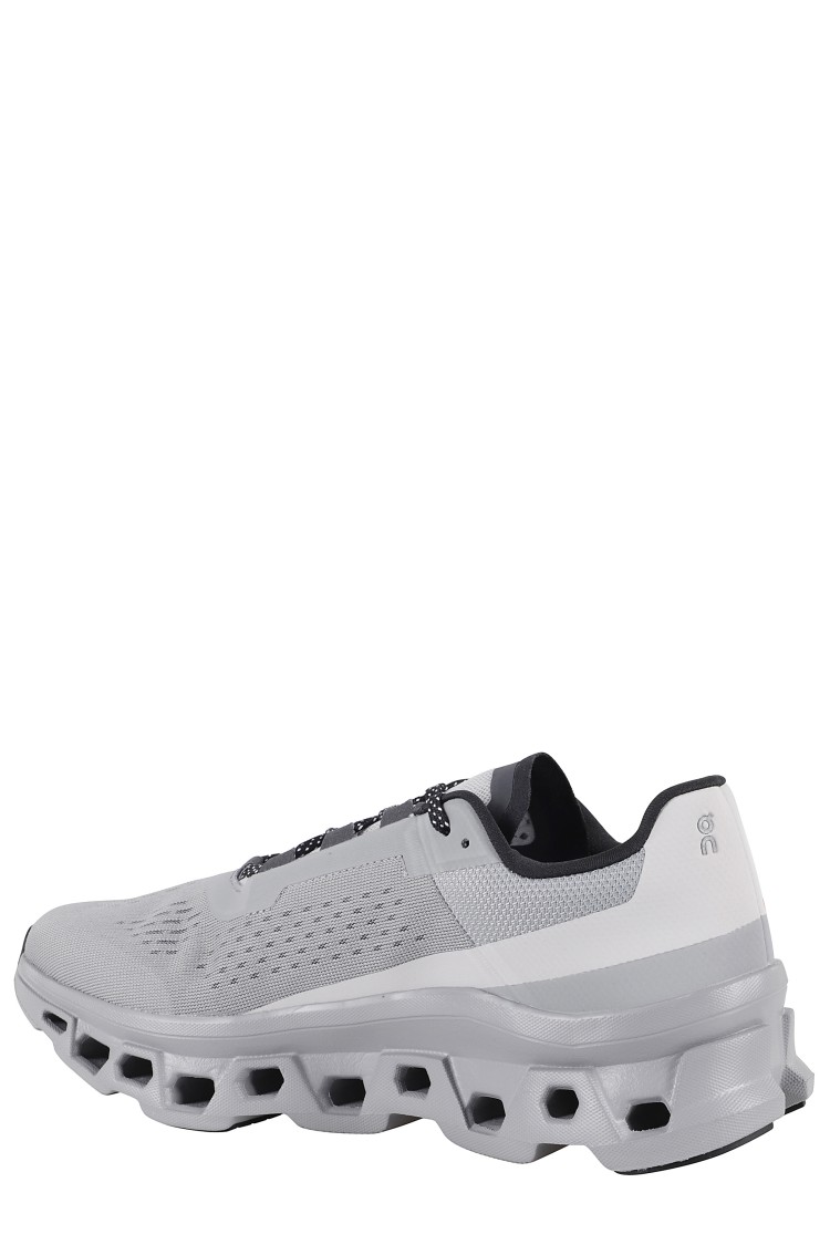 On Running Cloudmonster Technical Fabric Sneakers With Perforated Rubber Sole Wit