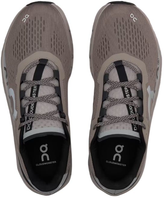 On Running Flat Shoes Cinder Fog Wit