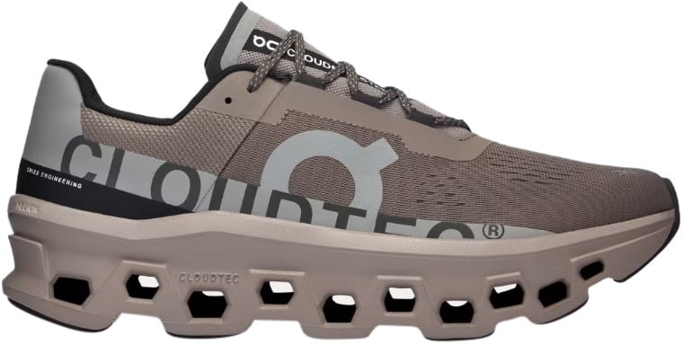 On Running Flat Shoes Cinder Fog Wit