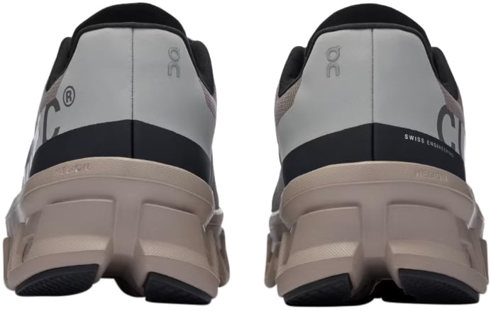 On Running Flat Shoes Cinder Fog Wit
