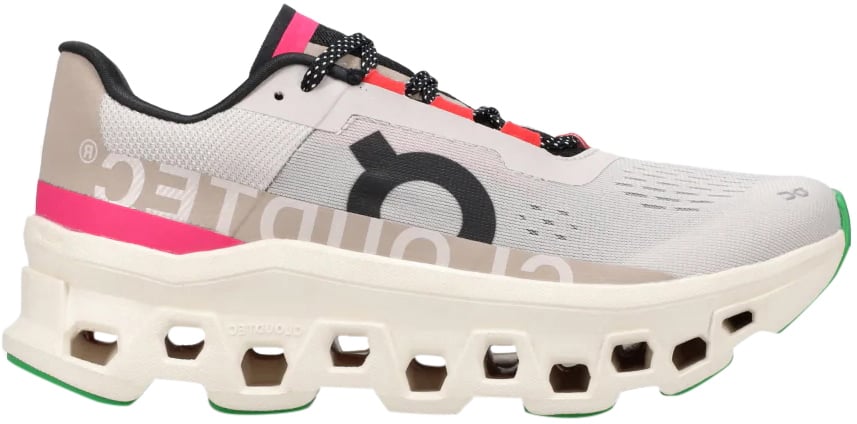 On Running Flat Shoes Silver Ivory Zilver