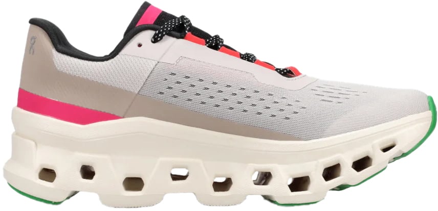 On Running Flat Shoes Silver Ivory Zilver