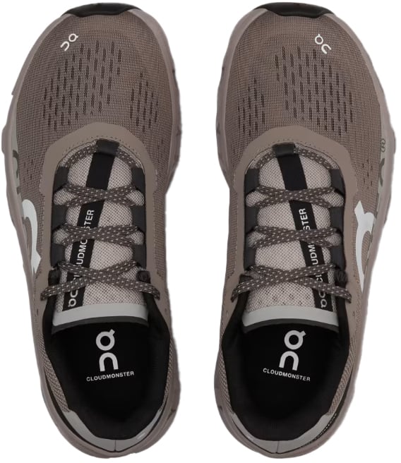 On Running Flat Shoes Cinder Fog Wit