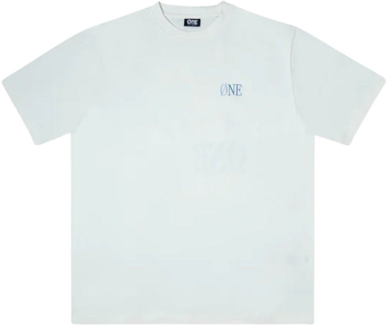 Øne First Movers One First Movers Blue Berry Flower T-shirts Off White Blue Berry Flower Tee Wit