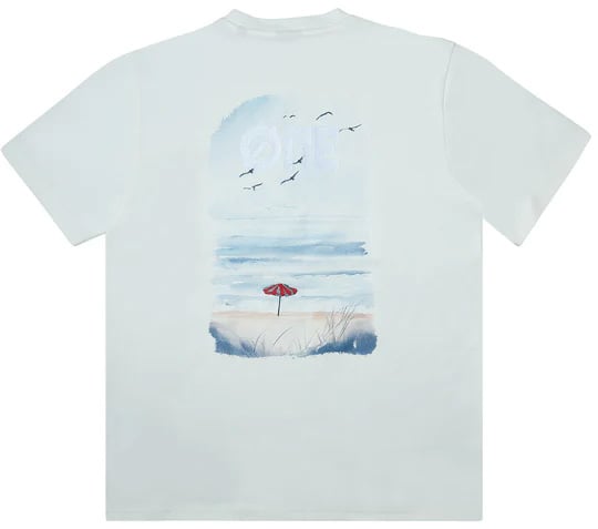 Øne First Movers One First Movers SeaSide Tee seaside-tee off-white Wit