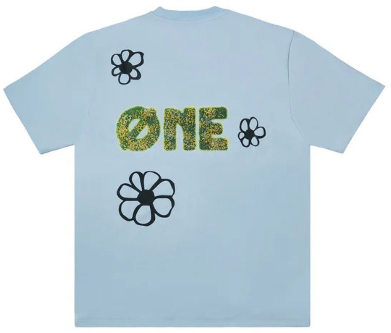 Øne First Movers One First Movers Super Flower Garden T-shirts Blauw Super Flower Garden Tee Blauw
