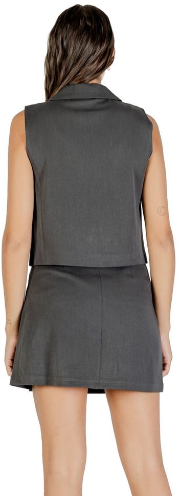 Only Gray Recycled Polyester Waistcoat Grijs