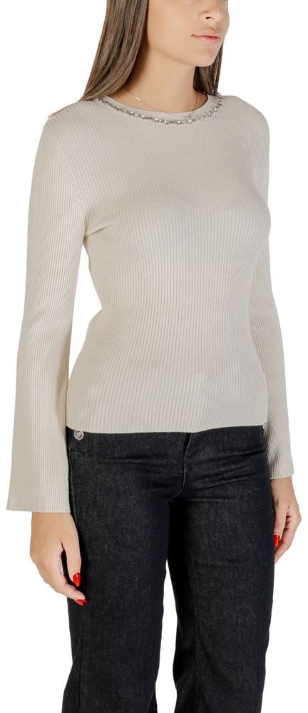 Only Only Beige Viscose Sweatshirt Beige