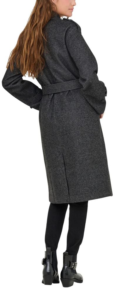 Only Gray Recycled Polyester Coat Grijs
