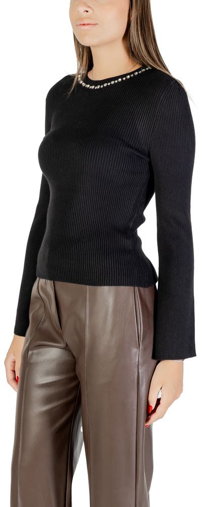Only Black Viscose Sweatshirt Zwart