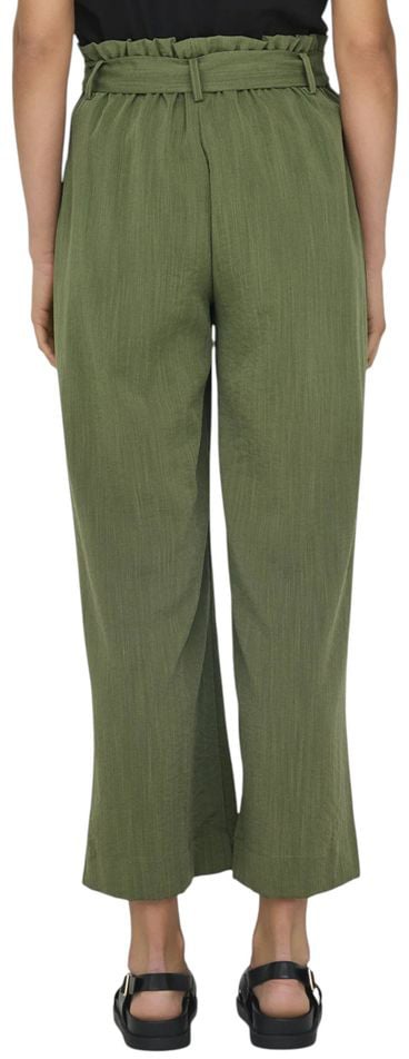 Only Green Viscose Casual Pants Groen