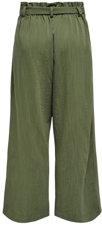 Only Green Viscose Casual Pants Groen