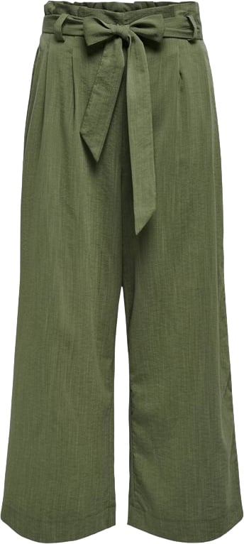 Only Green Viscose Casual Pants Groen