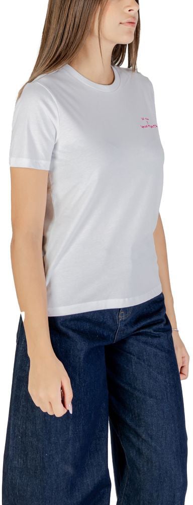 Only Pink Cotton T-Shirt Roze