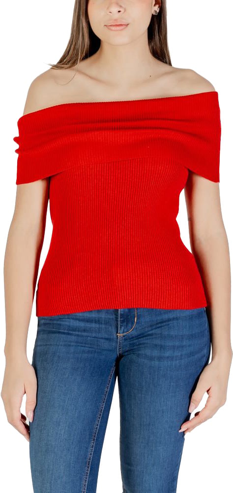 Only White Polyester T-Shirt Wit