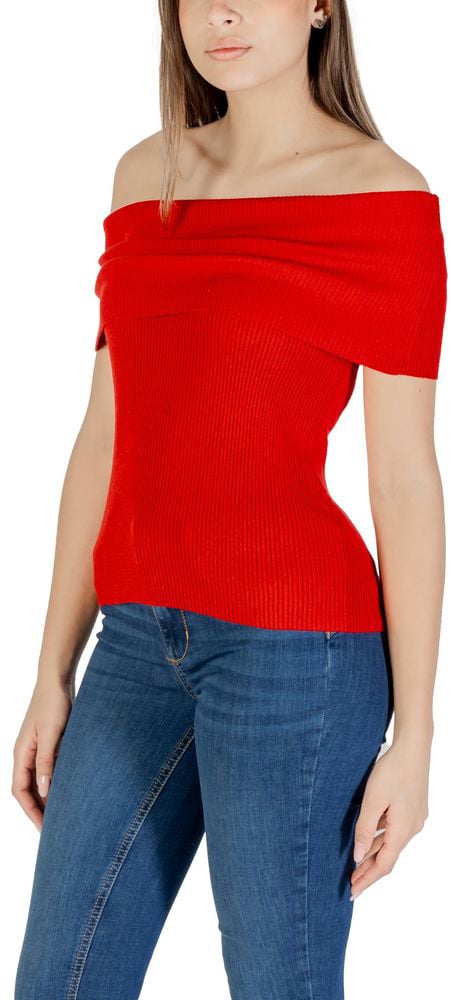 Only White Polyester T-Shirt Wit