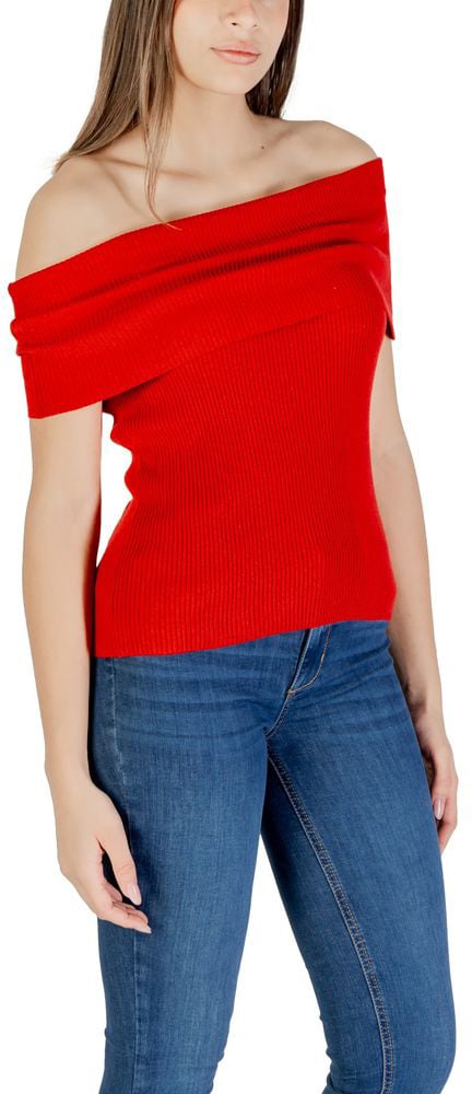 Only White Polyester T-Shirt Wit