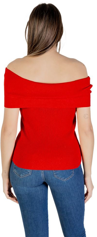 Only White Polyester T-Shirt Wit