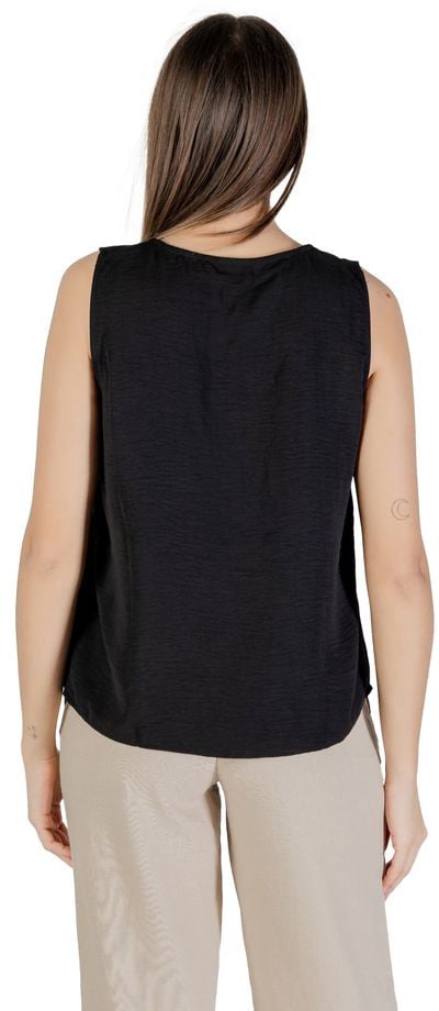 Only Black Recycled Polyester Tank Tops Zwart