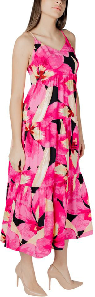 Only Multicolor Viscose Long Dress Divers