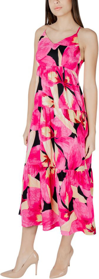 Only Multicolor Viscose Long Dress Divers