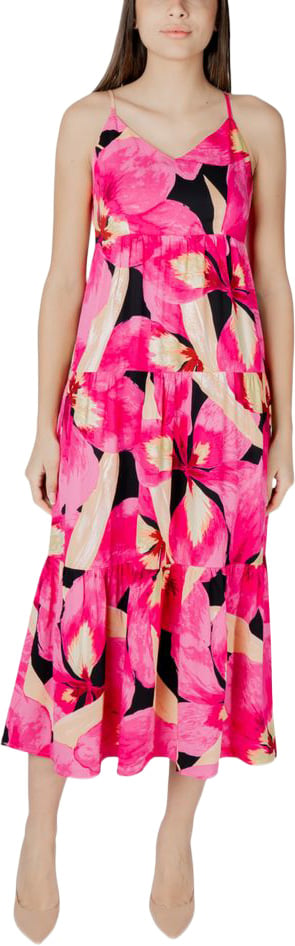 Only Multicolor Viscose Long Dress Divers