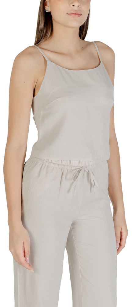 Only Beige Recycled Polyester Top Beige