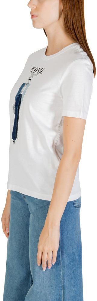 Only Blue Organic Cotton T-Shirt Blauw