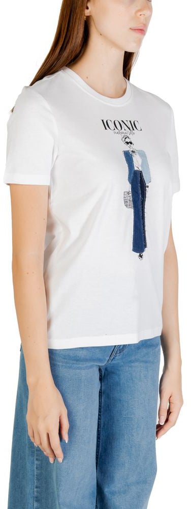 Only Blue Organic Cotton T-Shirt Blauw