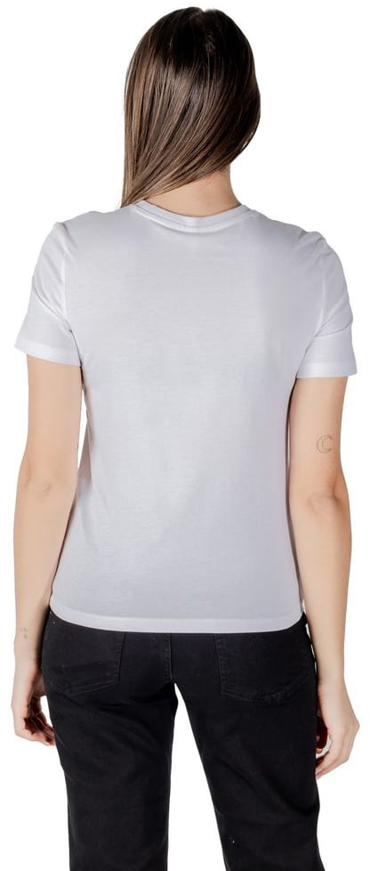 Only White Organic Cotton Long Sleeve T-Shirt Wit