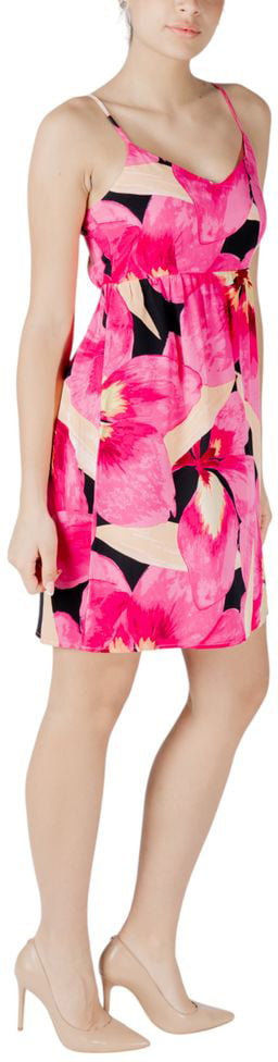 Only Pink Viscose Short Dress Roze