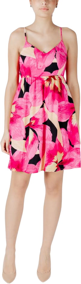 Only Pink Viscose Short Dress Roze