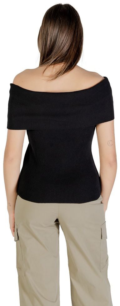 Only Black Polyester Bodysuit Zwart