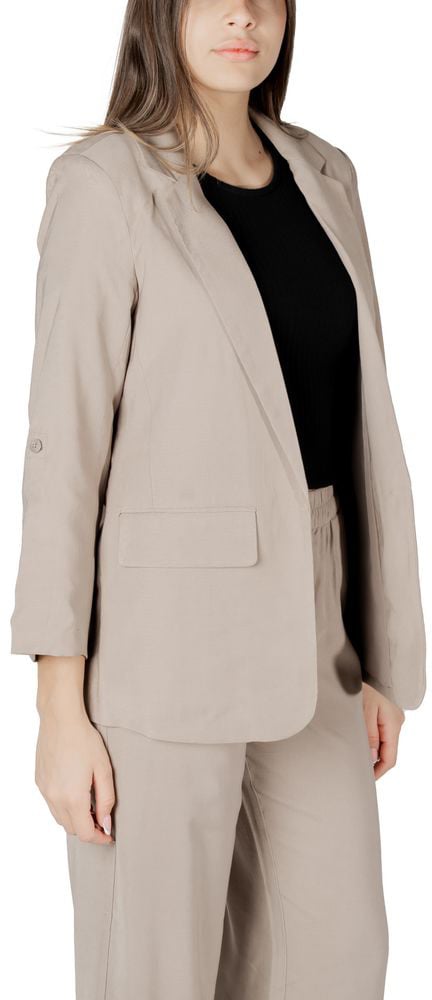 Only Only Beige Viscose Blazer Beige