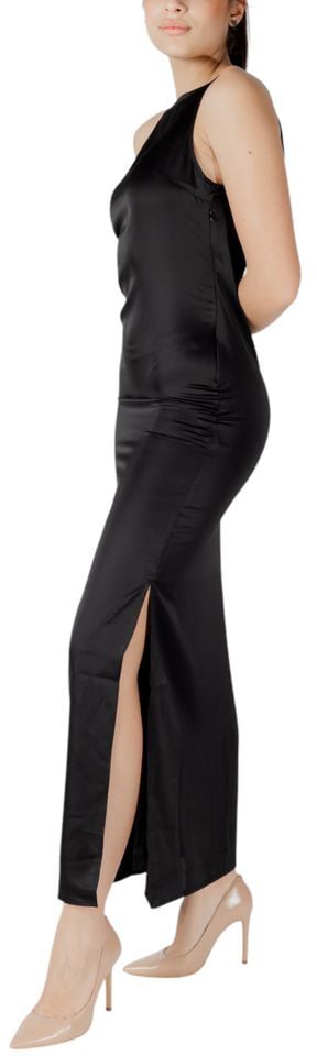 Only Black Recycled Polyester Long Dress Zwart