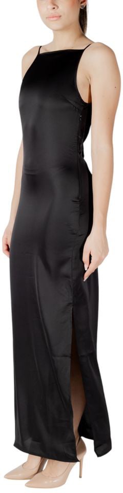 Only Black Recycled Polyester Long Dress Zwart