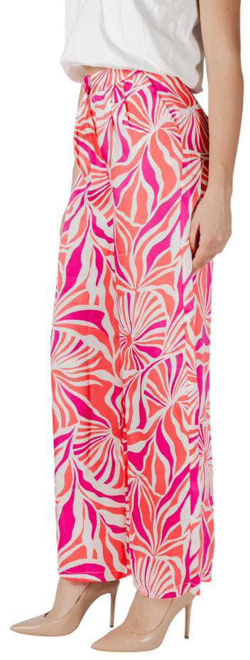 Only Multicolor Recycled Polyester Casual Pants Roze
