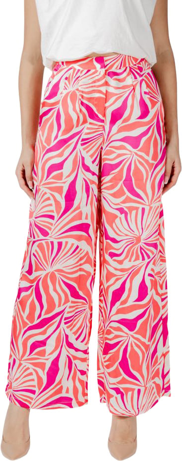 Only Multicolor Recycled Polyester Casual Pants Roze