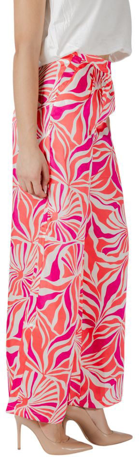 Only Multicolor Recycled Polyester Casual Pants Roze