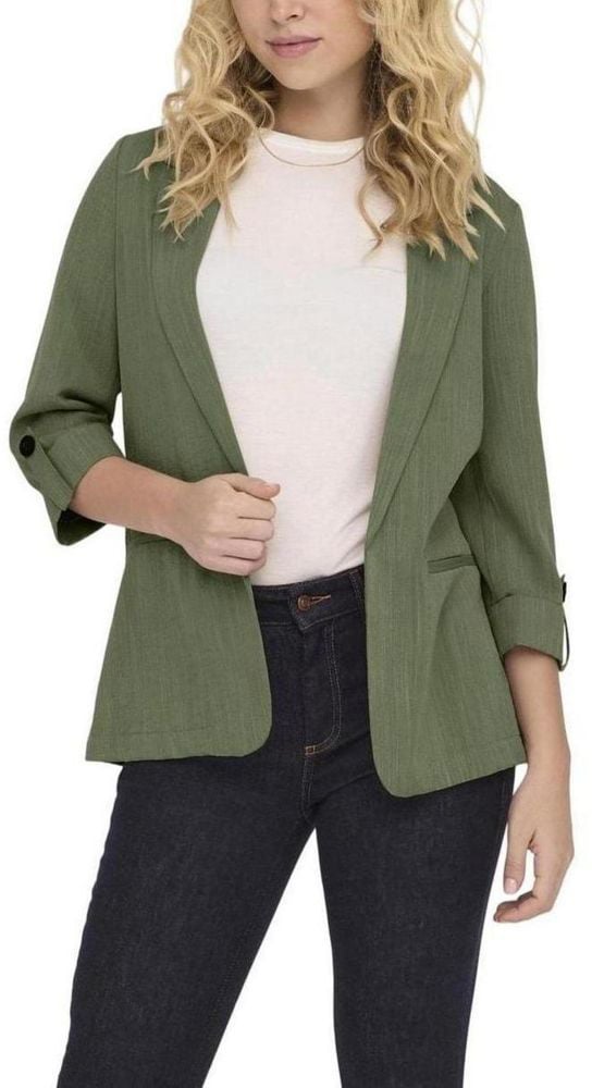 Only Green Viscose Blazer Groen