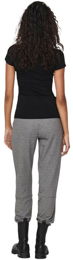 Only Black Cotton T-Shirt Zwart