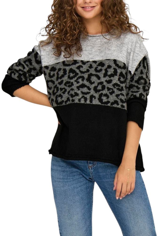 Only Gray Marabou Sweatshirt Grijs