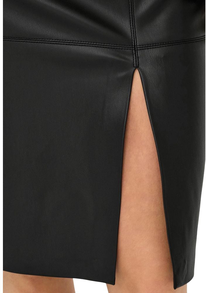 Only Black Polyester Long Skirt Zwart