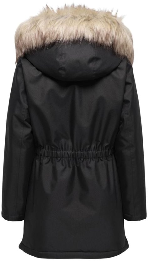 Only Black Recycled Polyester Parka Zwart
