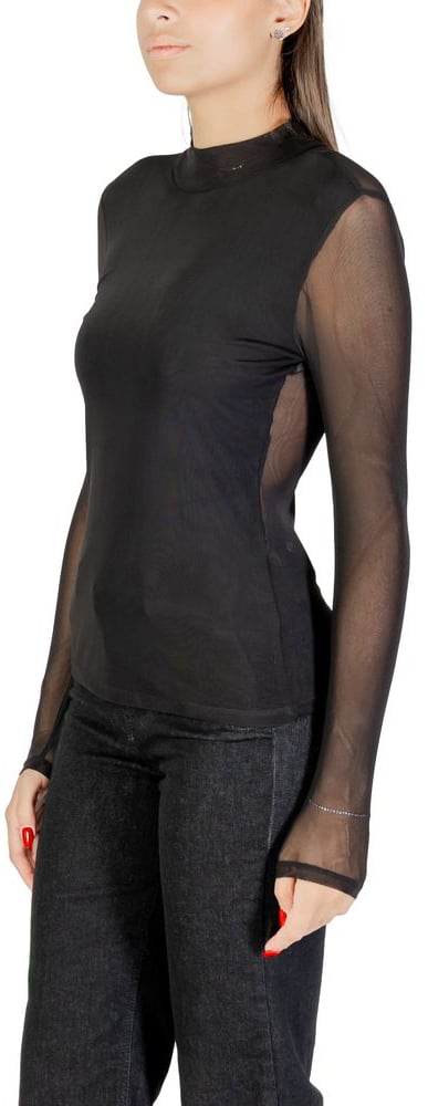 Only Black Recycled Polyester Blouse Zwart