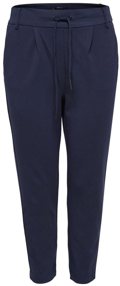 Only Blue Viscose Casual Pants Blauw