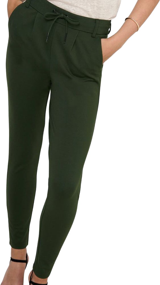 Only Green Viscose Casual Pants Groen